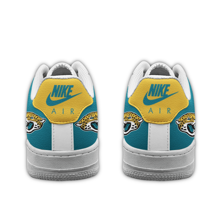 LIMITED EDITION - NEW CUSTOMIZED NFL30 JSJ JACKSONVILLE JAGUARS AF1 SNEAKERS
