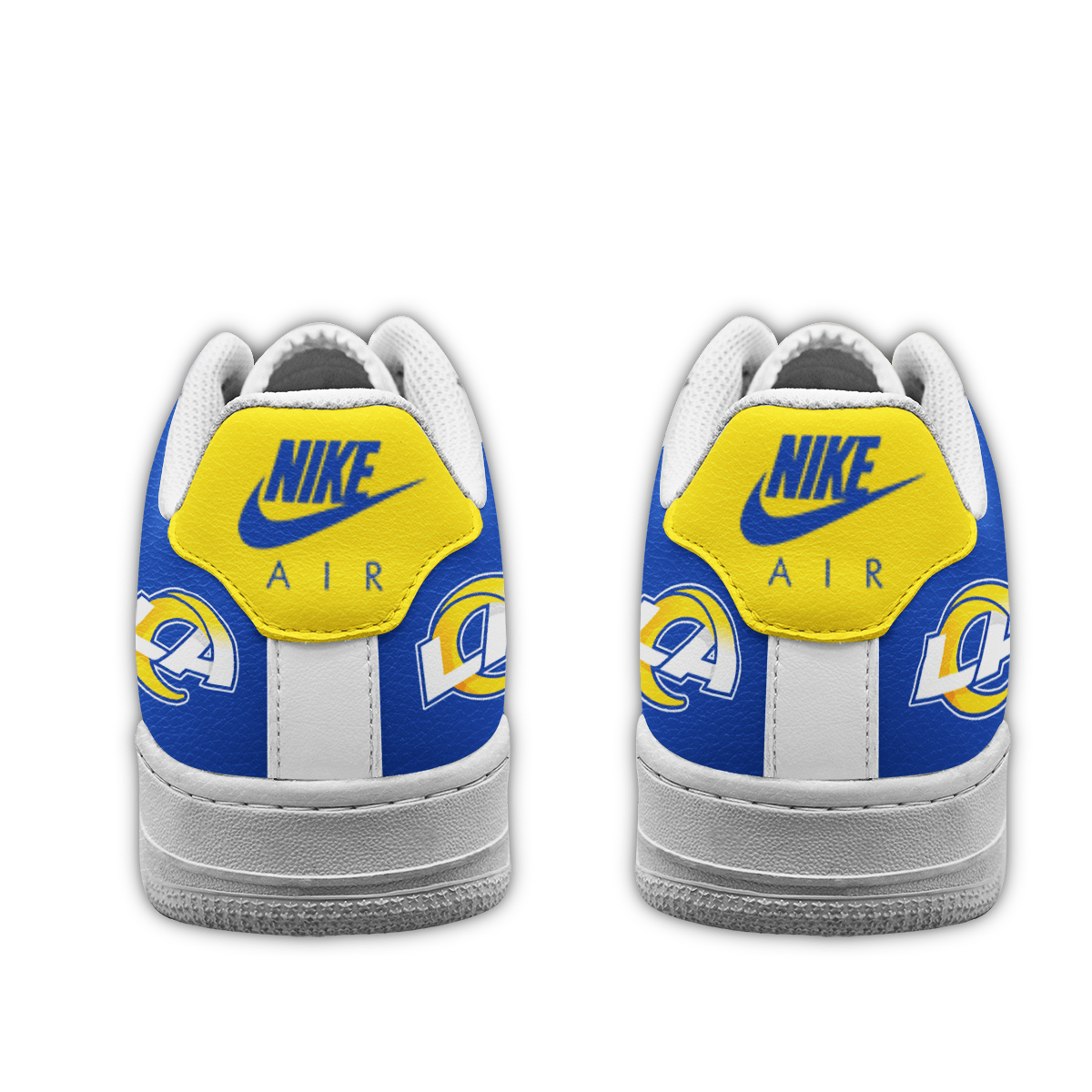 LIMITED EDITION - NEW CUSTOMIZED NFL22 LAR LOS ANGELES RAMS AF1 SNEAKERS