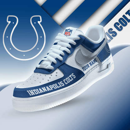 LIMITED EDITION - NEW CUSTOMIZED NFL17 IDC INDIANAPOLIS COLTS AF1 SNEAKERS