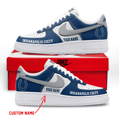 LIMITED EDITION - NEW CUSTOMIZED NFL17 IDC INDIANAPOLIS COLTS AF1 SNEAKERS