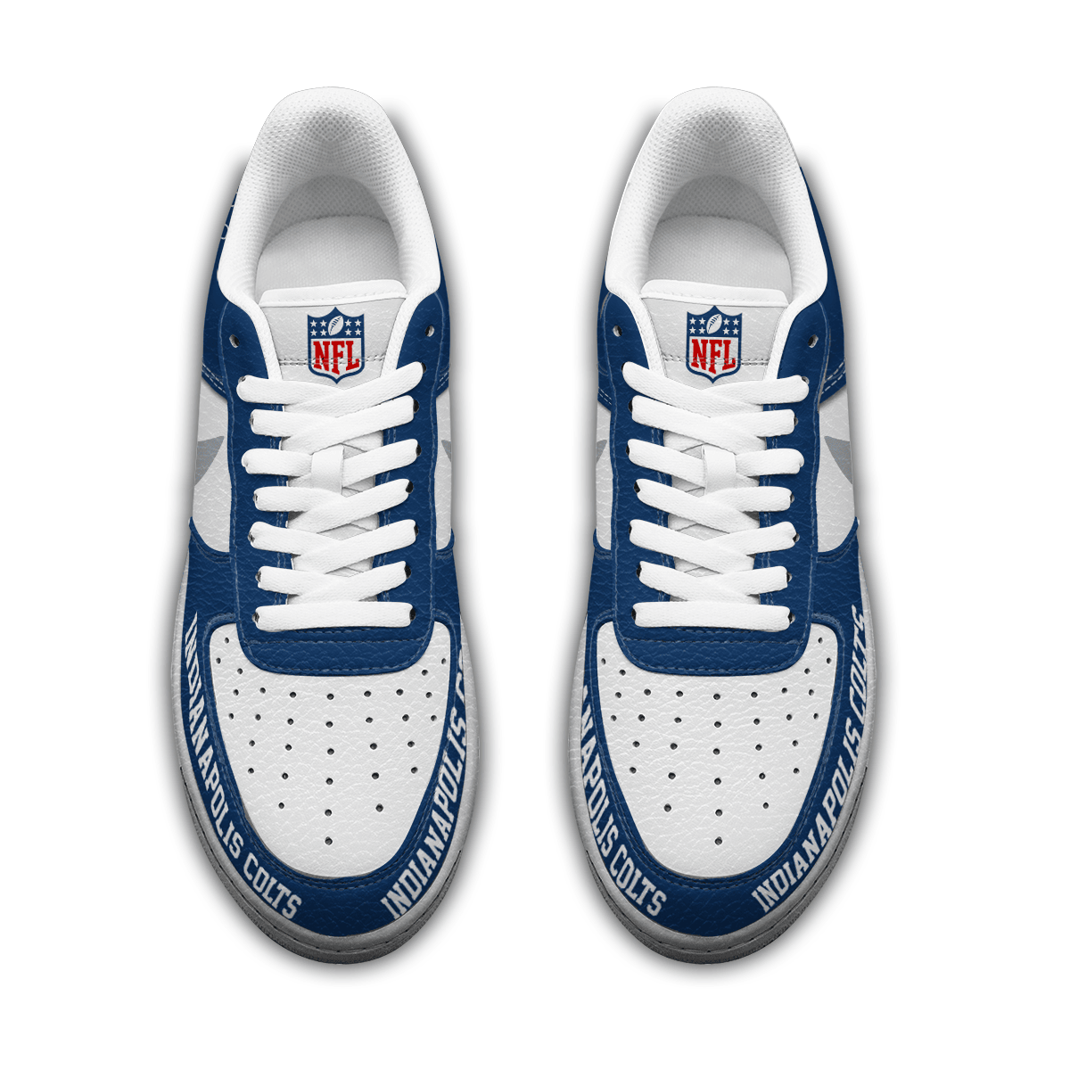 LIMITED EDITION - NEW CUSTOMIZED NFL17 IDC INDIANAPOLIS COLTS AF1 SNEAKERS