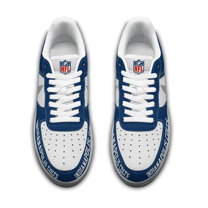 LIMITED EDITION - NEW CUSTOMIZED NFL17 IDC INDIANAPOLIS COLTS AF1 SNEAKERS