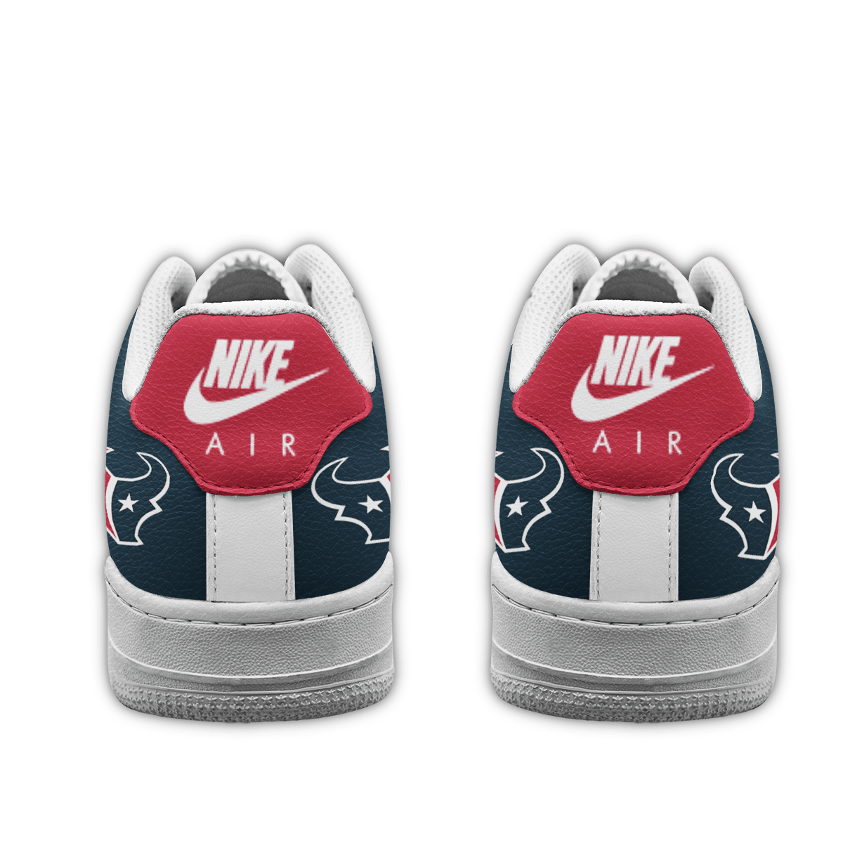 LIMITED EDITION - NEW CUSTOMIZED NFL15 HTT HOUSTON TEXANS AF1 SNEAKERS