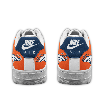 LIMITED EDITION - NEW CUSTOMIZED NFL13 DVB DENVER BRONCOS AF1 SNEAKERS
