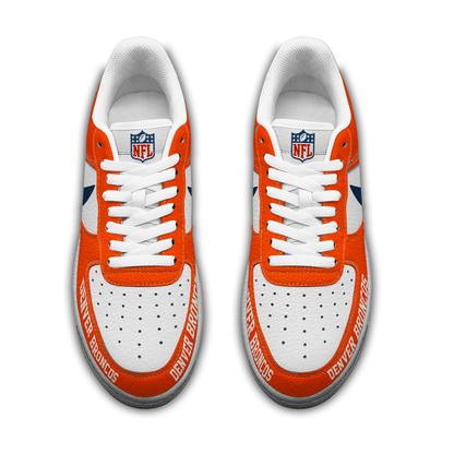 LIMITED EDITION - NEW CUSTOMIZED NFL13 DVB DENVER BRONCOS AF1 SNEAKERS