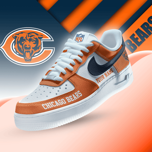 LIMITED EDITION - NEW CUSTOMIZED NFL26 CCB CHICAGO BEARS AF1 SNEAKERS
