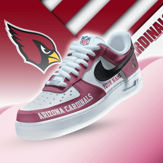 LIMITED EDITION - NEW CUSTOMIZED NFL20 ARC ARIZONA CARDINALS AF1 SNEAKERS