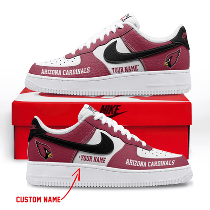 LIMITED EDITION - NEW CUSTOMIZED NFL20 ARC ARIZONA CARDINALS AF1 SNEAKERS