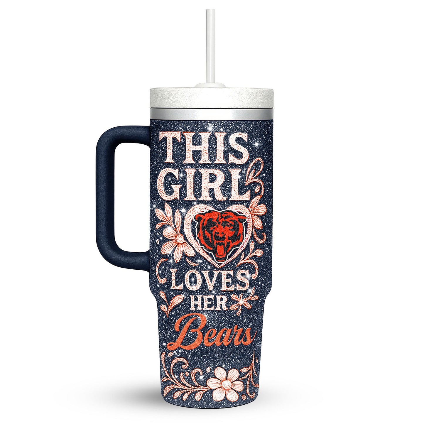 LIMITED EDITION - NEW CUSTOMIZED NFL26 CCB CHICAGO BEARS 40 OZ TUMBLER