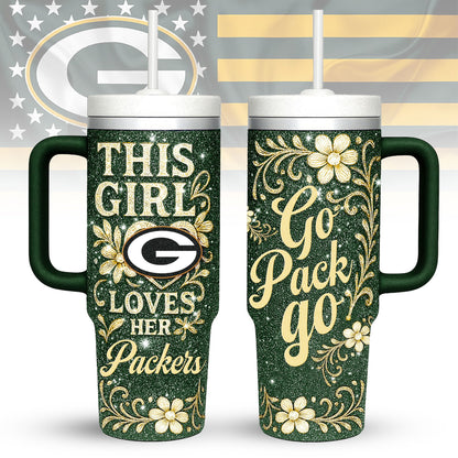 LIMITED EDITION - NEW CUSTOMIZED NFL08 GBP GREEN BAY PACKERS 40 OZ TUMBLER