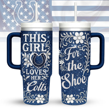 LIMITED EDITION - NEW CUSTOMIZED NFL17 IDC INDIANAPOLIS COLTS 40 OZ TUMBLER