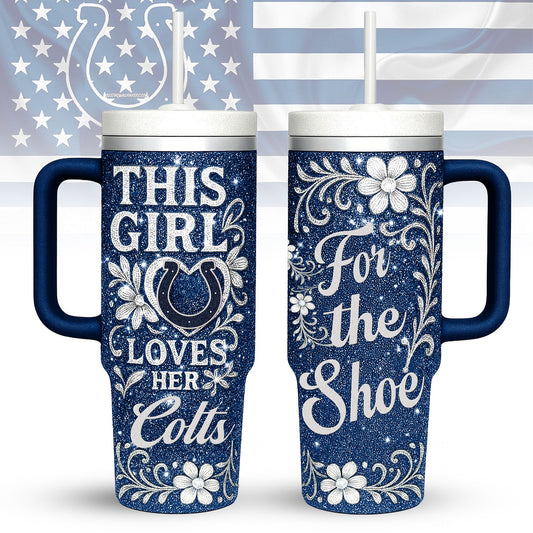 LIMITED EDITION - NEW CUSTOMIZED NFL17 IDC INDIANAPOLIS COLTS 40 OZ TUMBLER