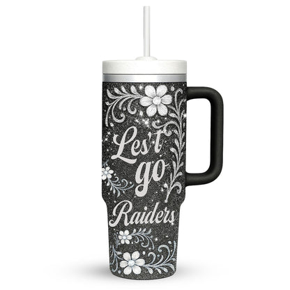 LIMITED EDITION - NEW CUSTOMIZED NFL07 LVR LAS VEGAS RAIDERS 40 OZ TUMBLER