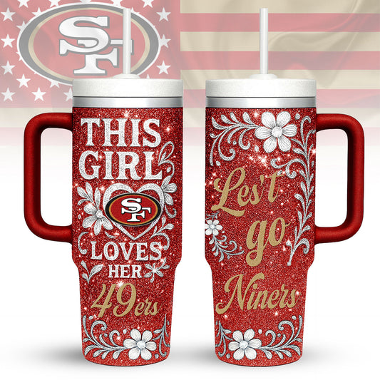 LIMITED EDITION - NEW CUSTOMIZED NFL11 SF49 SAN FRANCISCO 49ERS 40 OZ TUMBLER