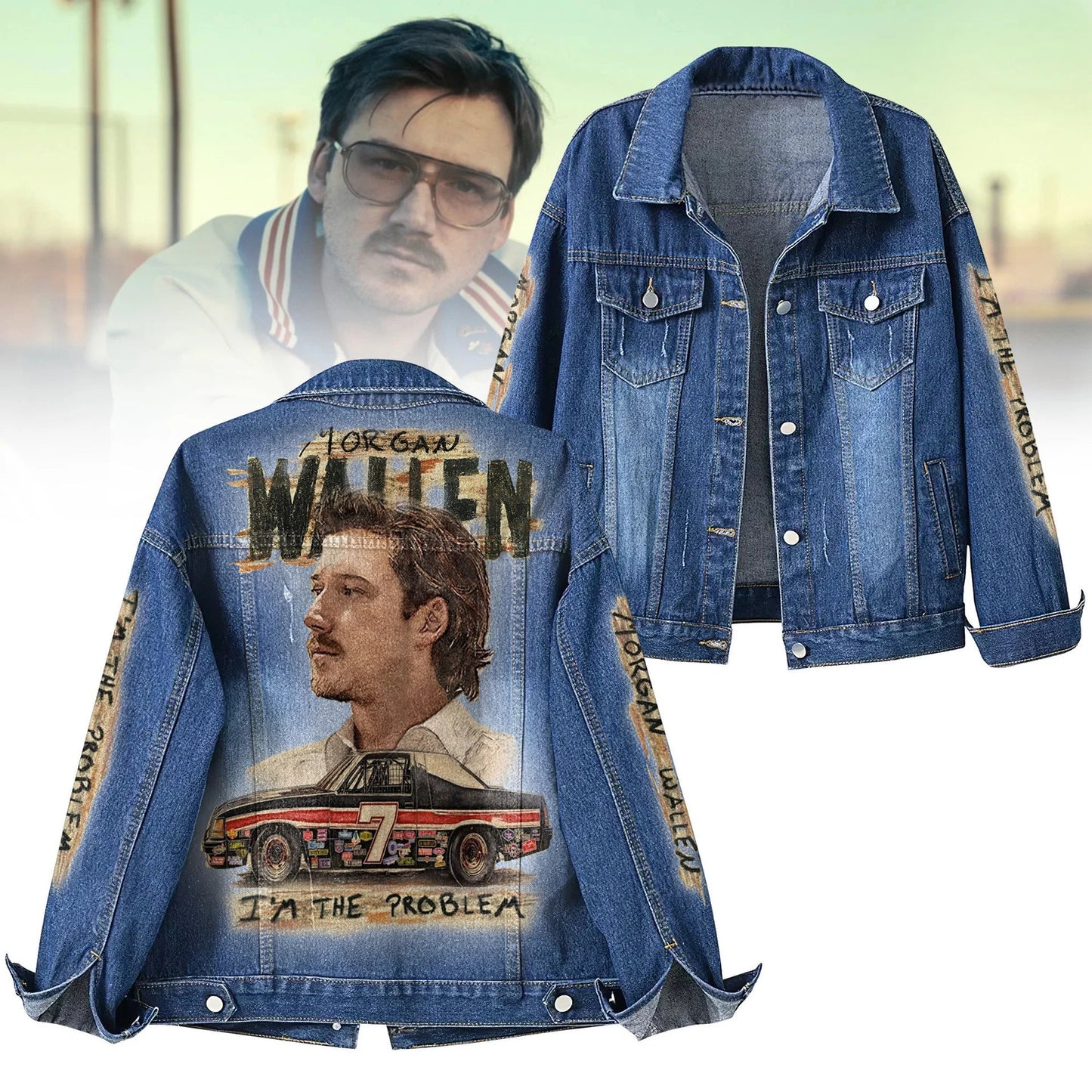 Morgan Wallen Longsleeves Denim Jacket