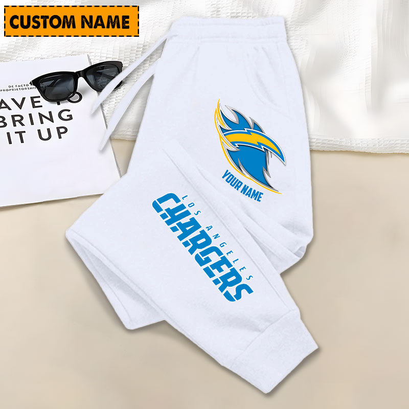 LIMITED EDITION - NEW PERSONALIZED NFL09 LAC LOS ANGELES CHARGERS JOGGERS