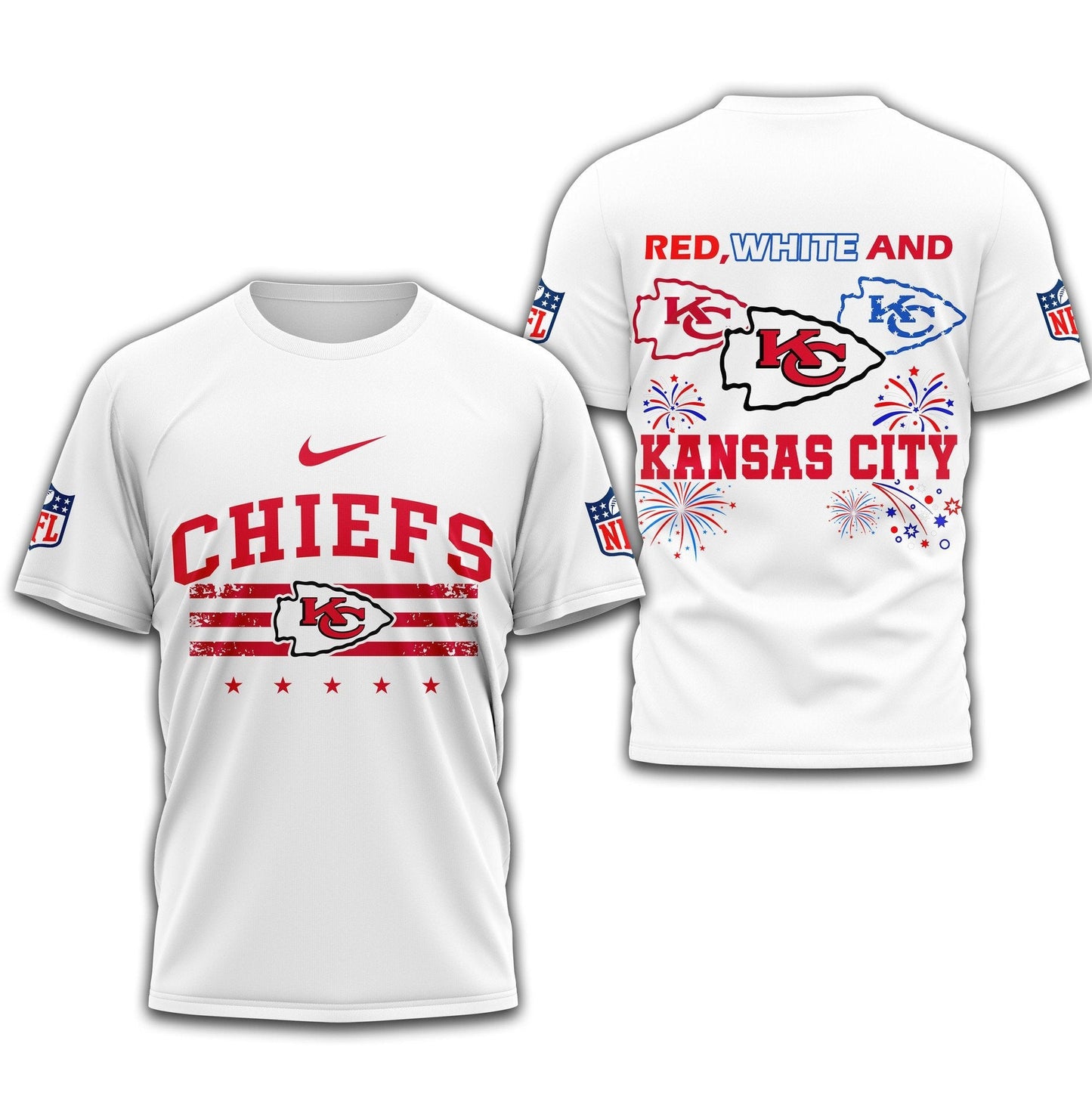 LIMITED EDITION - NEW PREMIUM NFL01 KCC KANSAS CITY CHIEFS UNISEX T-SHIRT