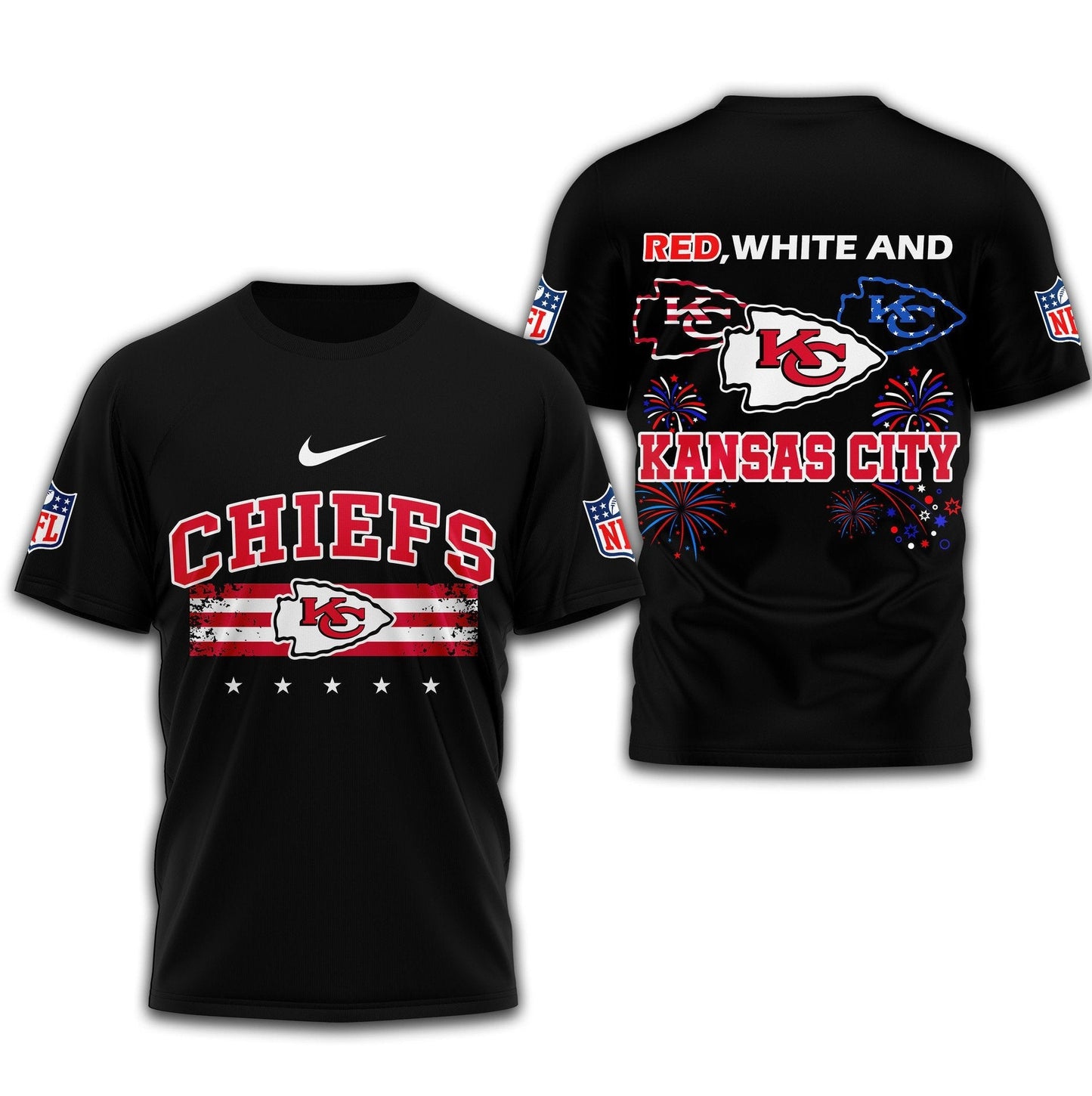 LIMITED EDITION - NEW PREMIUM NFL01 KCC KANSAS CITY CHIEFS UNISEX T-SHIRT