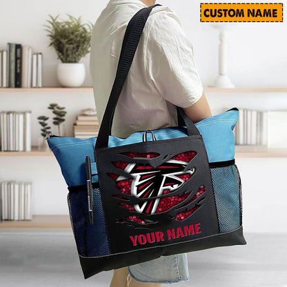 LIMITED EDITION - NEW CUSTOMIZED NFL18 ATF ATLANTA FALCONS WATERPROOF TOTE BAG