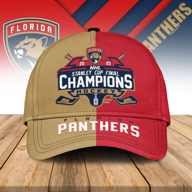 LIMITED EDITION - NEW CUSTOMIZED NHL01 FPT FLORIDA PANTHERS CLASSIC CAP