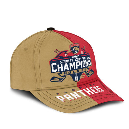 LIMITED EDITION - NEW CUSTOMIZED NHL01 FPT FLORIDA PANTHERS CLASSIC CAP