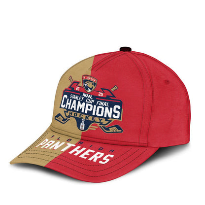 LIMITED EDITION - NEW CUSTOMIZED NHL01 FPT FLORIDA PANTHERS CLASSIC CAP
