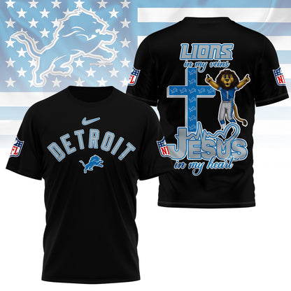 LIMITED EDITION - NEW PREMIUM NFL04 DTL DETROIT LIONS UNISEX T-SHIRT