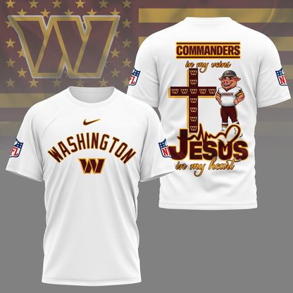 LIMITED EDITION - NEW PREMIUM NFL12 WTC WASHINGTON COMMANDERS UNISEX T-SHIRT