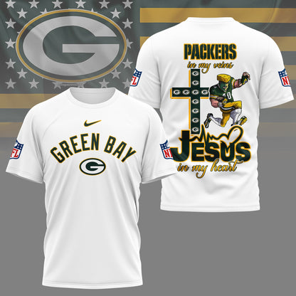 LIMITED EDITION - NEW PREMIUM NFL08 GBP GREEN BAY PACKERS UNISEX T-SHIRT