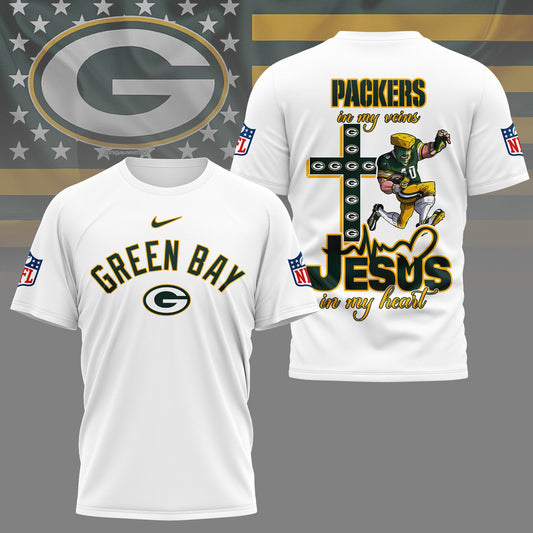 LIMITED EDITION - NEW PREMIUM NFL08 GBP GREEN BAY PACKERS UNISEX T-SHIRT