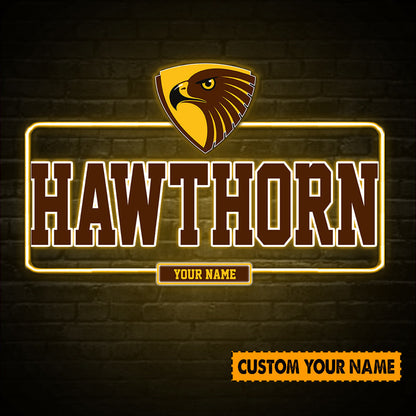 LIMITED STOCK - NEW 10 HTH PERSONALIZED PREMIUM ACRYLIC WALL LED SIGN GIFT FOR FANS