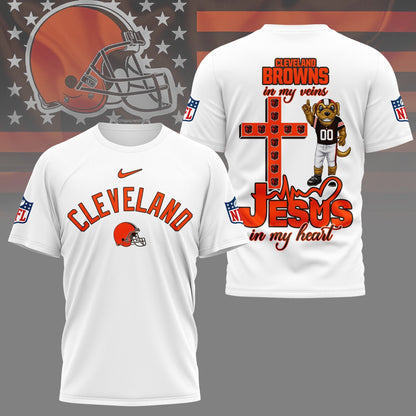 LIMITED EDITION - NEW PREMIUM NFL29 CLB CLEVELAND BROWNS UNISEX T-SHIRT
