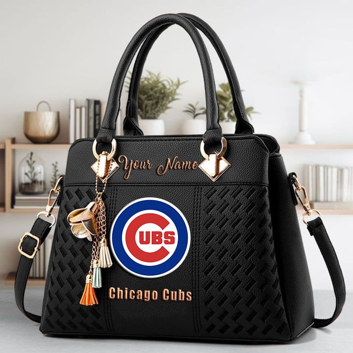 LIMITED EDITION - NEW CUSTOMIZED MLB04 CCS CHICAGO CUBS WOMEN'S HANDBAGS MULTICOLOR