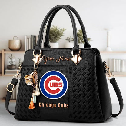 LIMITED EDITION - NEW CUSTOMIZED MLB04 CCS CHICAGO CUBS WOMEN'S HANDBAGS MULTICOLOR