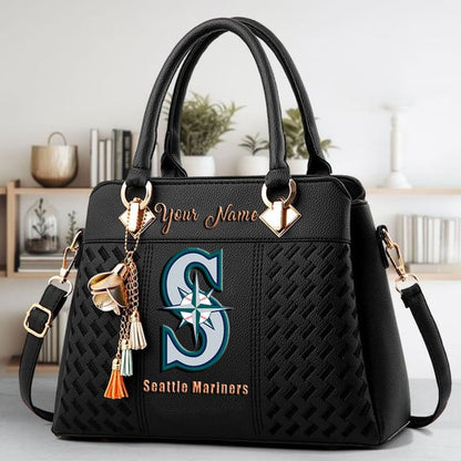 LIMITED EDITION - NEW CUSTOMIZED MLB14 SMS SEATTLE MARINERS WOMEN'S HANDBAGS MULTICOLOR