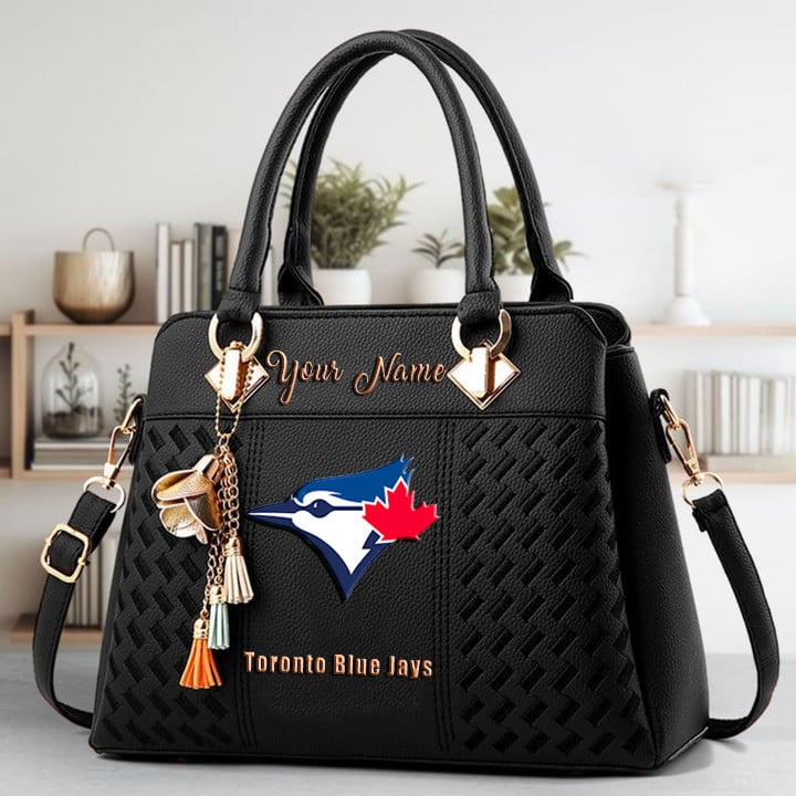LIMITED EDITION - NEW CUSTOMIZED MLB12 TBJ TORONTO BLUE JAYS WOMEN'S HANDBAGS MULTICOLOR