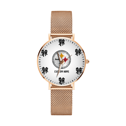 LIMITED EDITION - NEW CUSTOMIZED NFL14 PSB PITTSBURGH STEELERS HAND WATCH