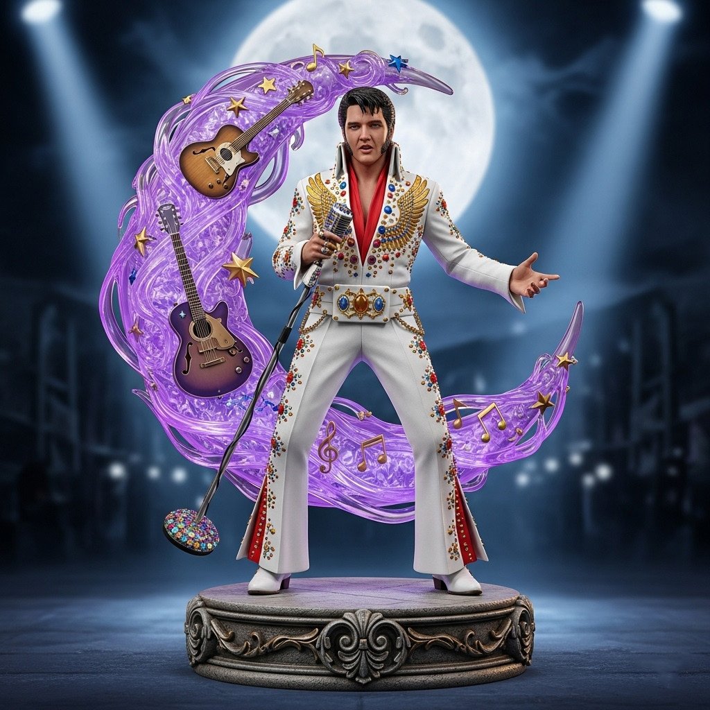 LIMITED EDITION – New Elvis Presley  Acrylic Block