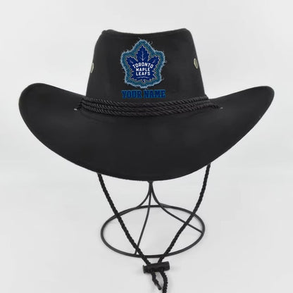 LIMITED EDITION - NEW CUSTOMIZED NHL23 TML TORONTO MAPLE LEAFS COWBOY HAT