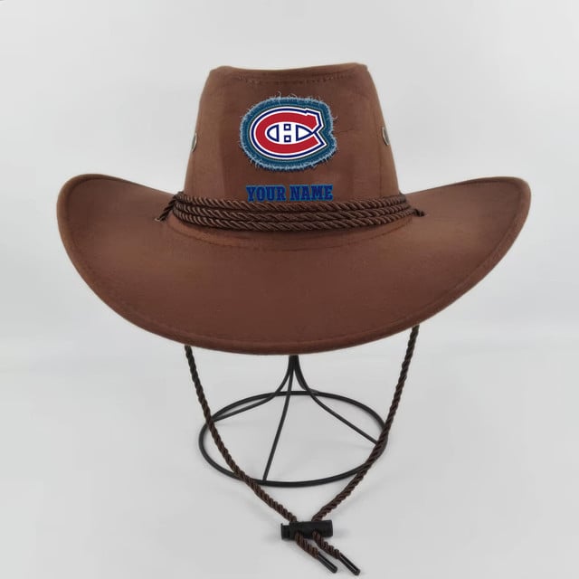 LIMITED EDITION - NEW CUSTOMIZED NHL11 MCD MONTREAL CANADIENS COWBOY HAT