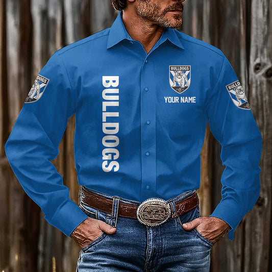 LIMITED EDITION - NEW 03 CBD CUSTOMIZED MEN'S LONG-SLEEVE BUTTON-UP SHIRT