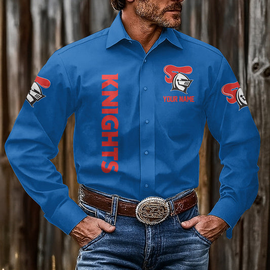 LIMITED EDITION - NEW 12 NCK CUSTOMIZED MEN'S LONG-SLEEVE BUTTON-UP SHIRT