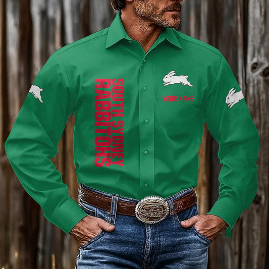 LIMITED EDITION - NEW 07 SSR CUSTOMIZED MEN'S LONG-SLEEVE BUTTON-UP SHIRT