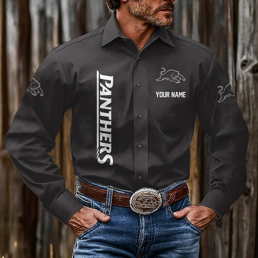 LIMITED EDITION - NEW 02 PPT CUSTOMIZED MEN'S LONG-SLEEVE BUTTON-UP SHIRT