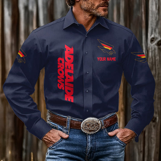 LIMITED EDITION - NEW 01 ALC CUSTOMIZED MEN'S LONG-SLEEVE BUTTON-UP SHIRT