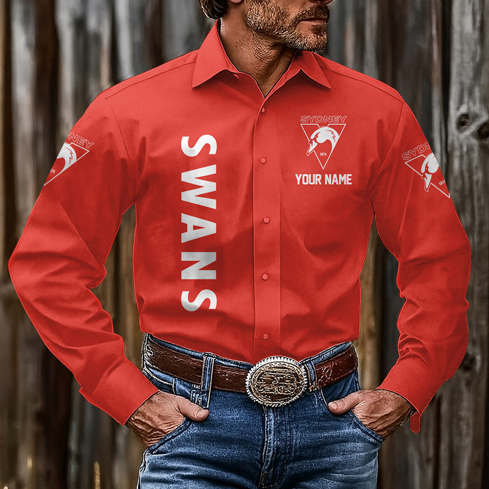 LIMITED EDITION - NEW 15 SNS CUSTOMIZED MEN'S LONG-SLEEVE BUTTON-UP SHIRT