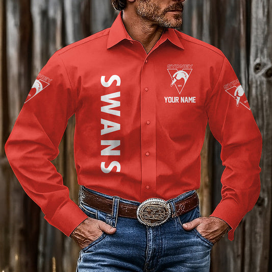 LIMITED EDITION - NEW 15 SNS CUSTOMIZED MEN'S LONG-SLEEVE BUTTON-UP SHIRT