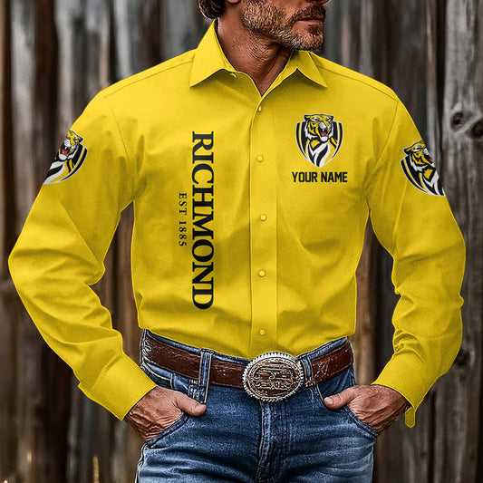 LIMITED EDITION - NEW 06 RTG CUSTOMIZED MEN'S LONG-SLEEVE BUTTON-UP SHIRT