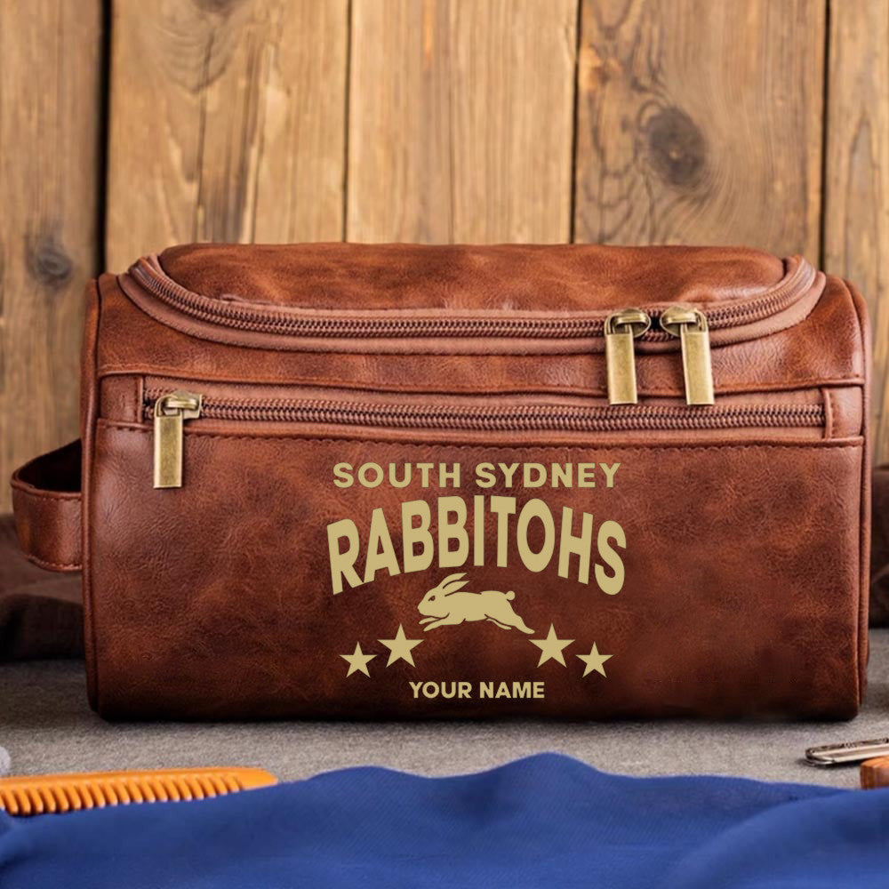 LIMITED EDITION - NEW 07 SSR MEN'S LEATHER TOILETRY BAG CUSTOM NAME PERFECT GIFT FOR FAN