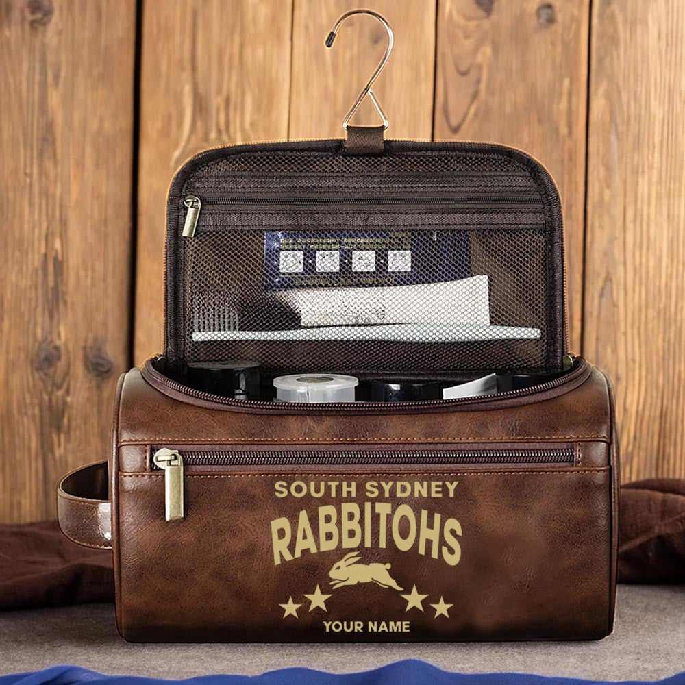 LIMITED EDITION - NEW 07 SSR MEN'S LEATHER TOILETRY BAG CUSTOM NAME PERFECT GIFT FOR FAN